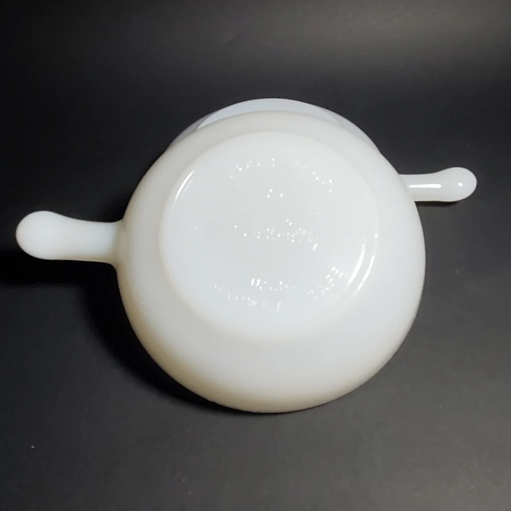 Lot Of 2 Vintage Glasbake White Milk Glass 11oz, 5